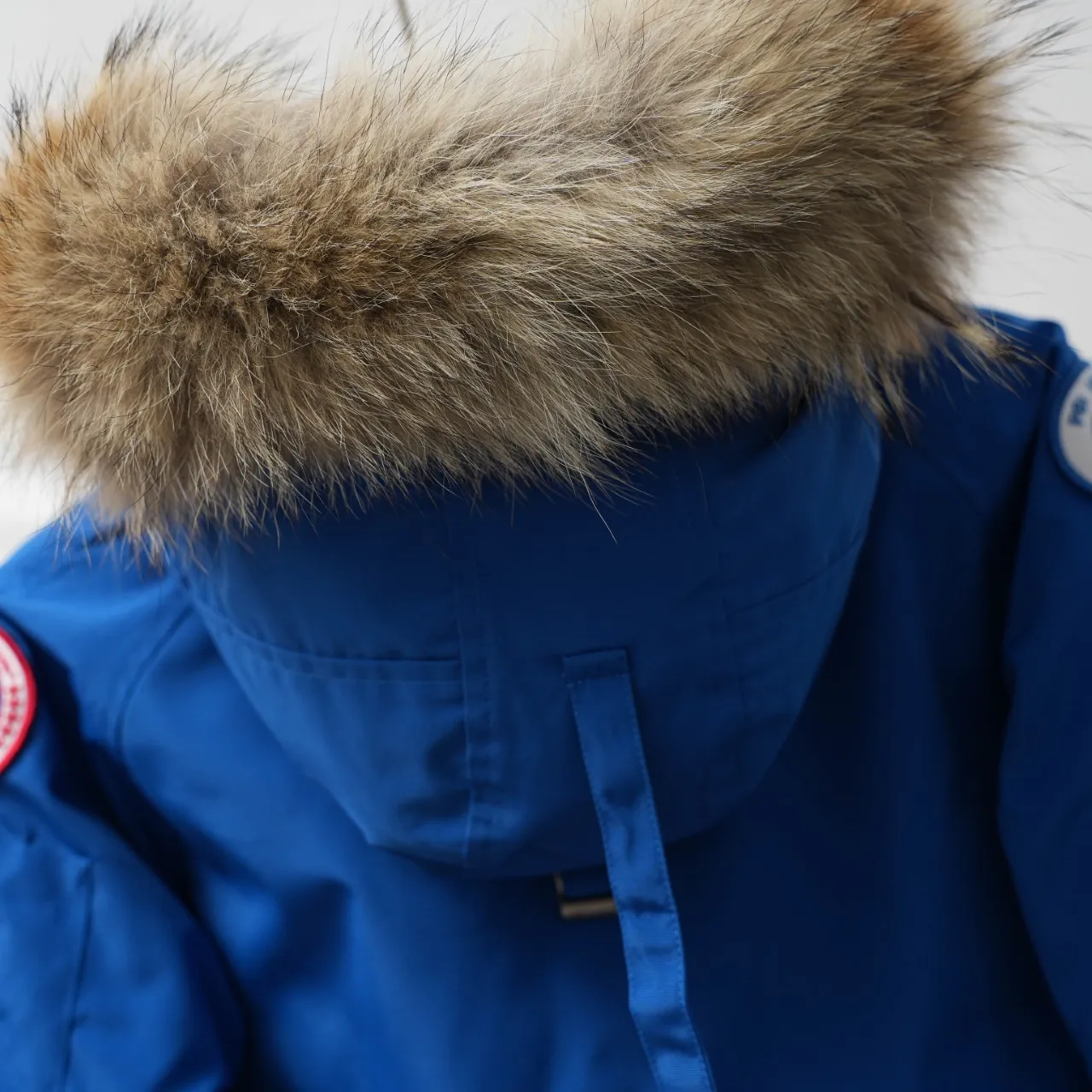 P720 CANADA GOOSE丨Canada Goose 02 hooded fur collar down jacket Color: sky blue Size: XS-XL
